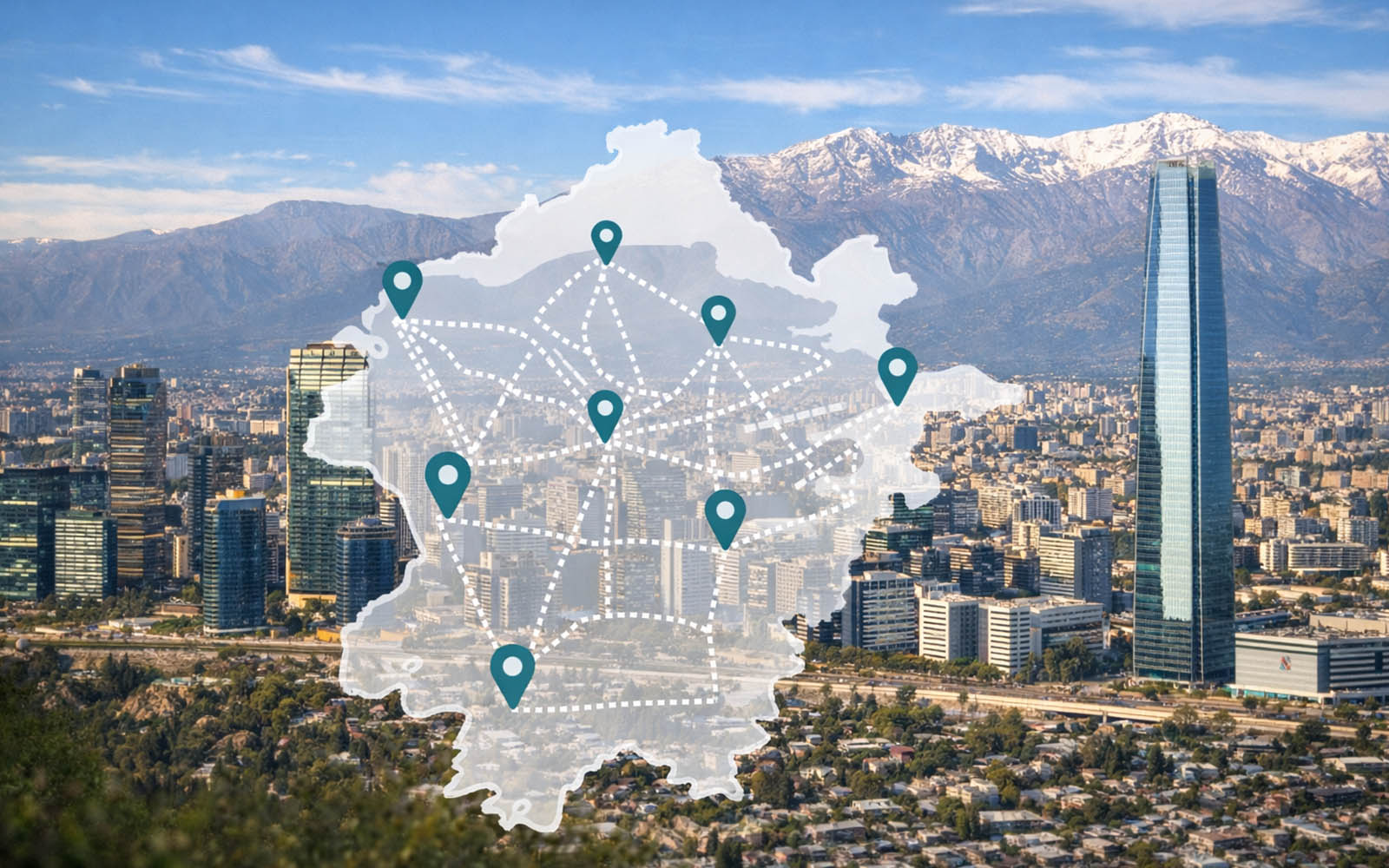 Cobertura de transporte en Santiago