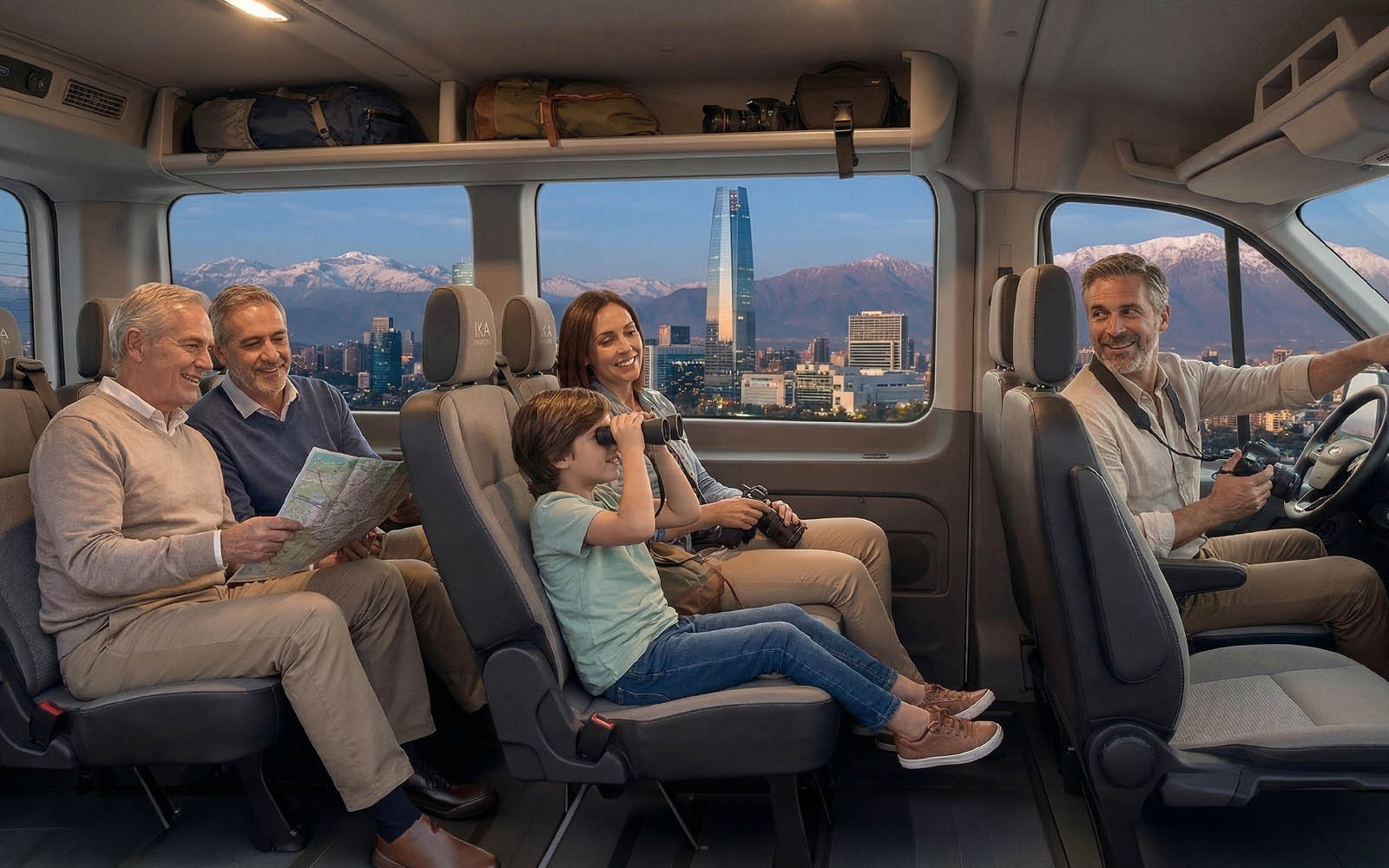 Servicio de transporte de pasajeros en Santiago